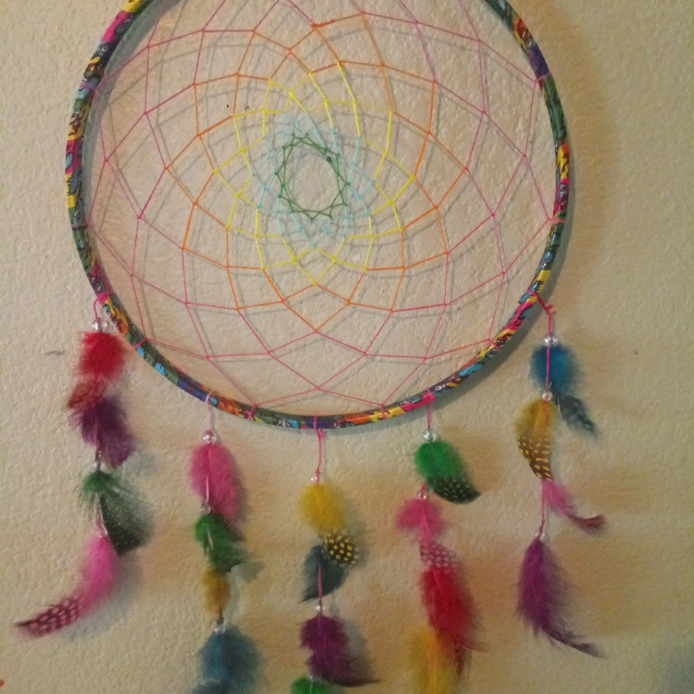 Dr. Suess inspired dream catcher